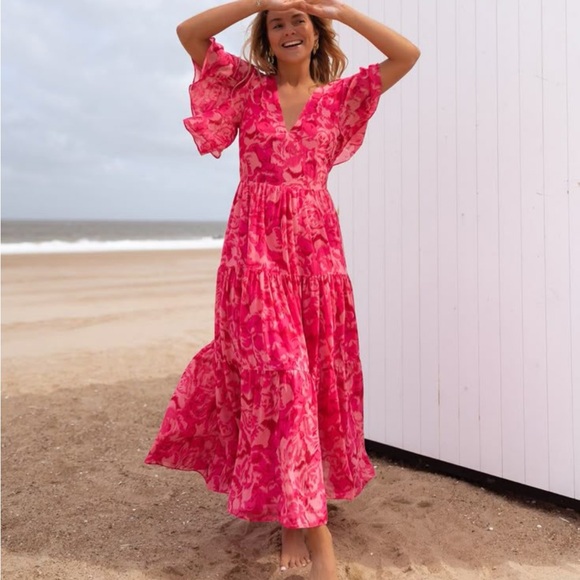 Easy Clothes Dresses & Skirts - Vibrant Pink Maxi Dress